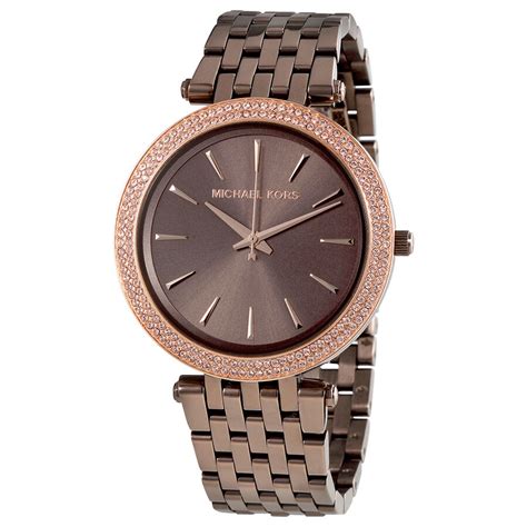 michael kors ladies darci bronze steel bracelet watch mk3416|Michael Kors Darci Sable Dial Ladies Watch MK3416.